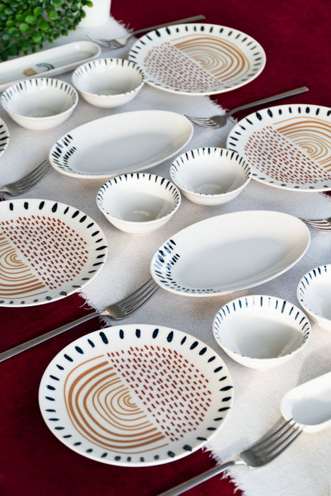 Hermia Set de Desayuno Yakamoz 16 Multicolor
